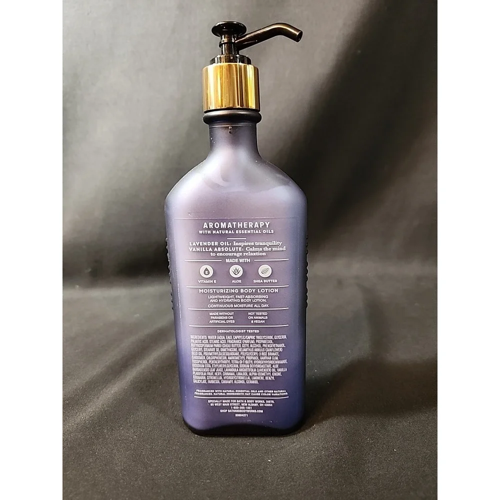 Bath And Body Works Aromatherapy Sleep Lavender Vanilla Body Lotion 6.5‎ oz New